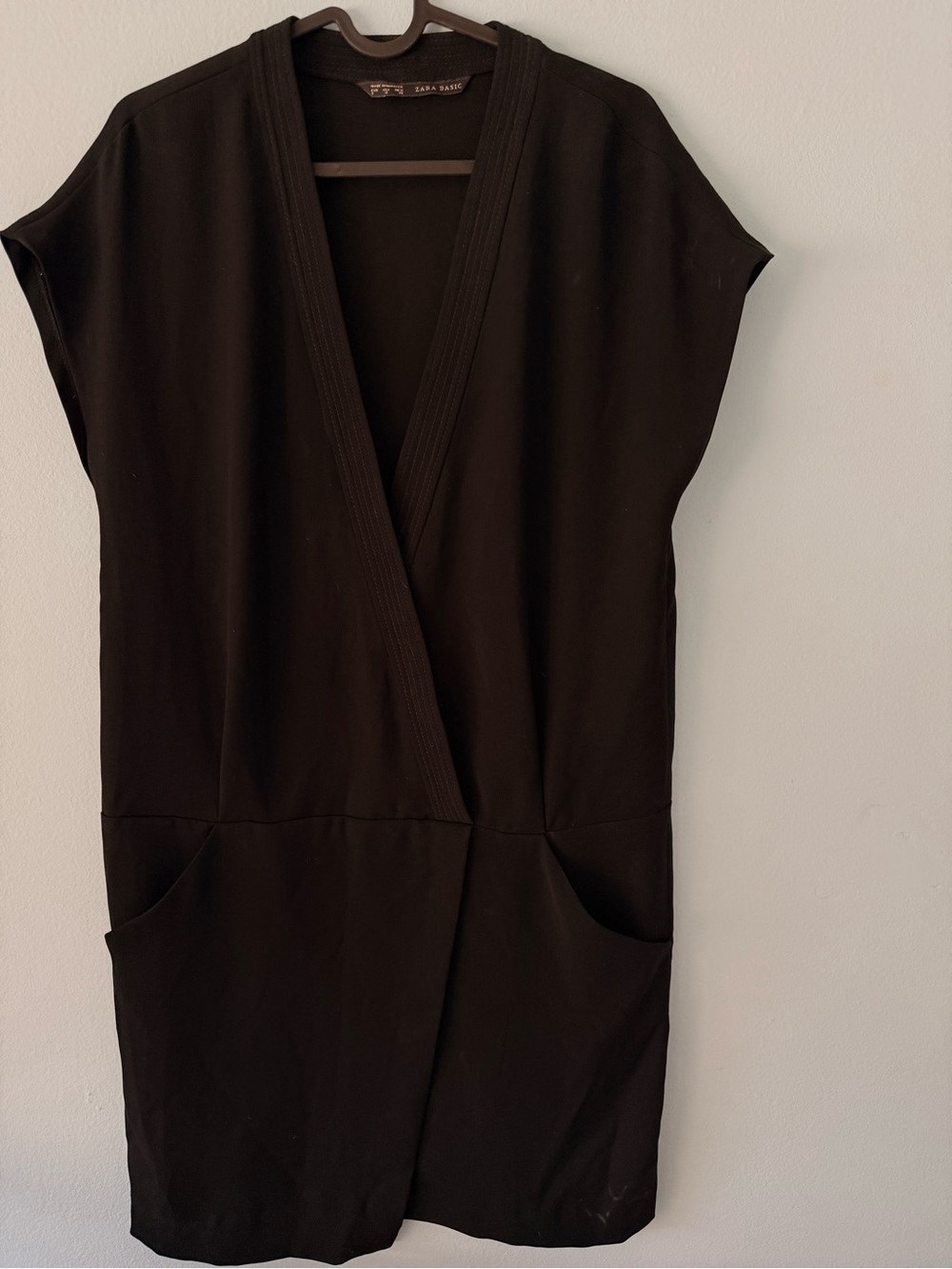 Zara drop waist  little black dress. Size small
